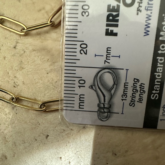 14k Gold Fill Paperclip Chain Adjustable 18”-20” length - Picture 5 of 8